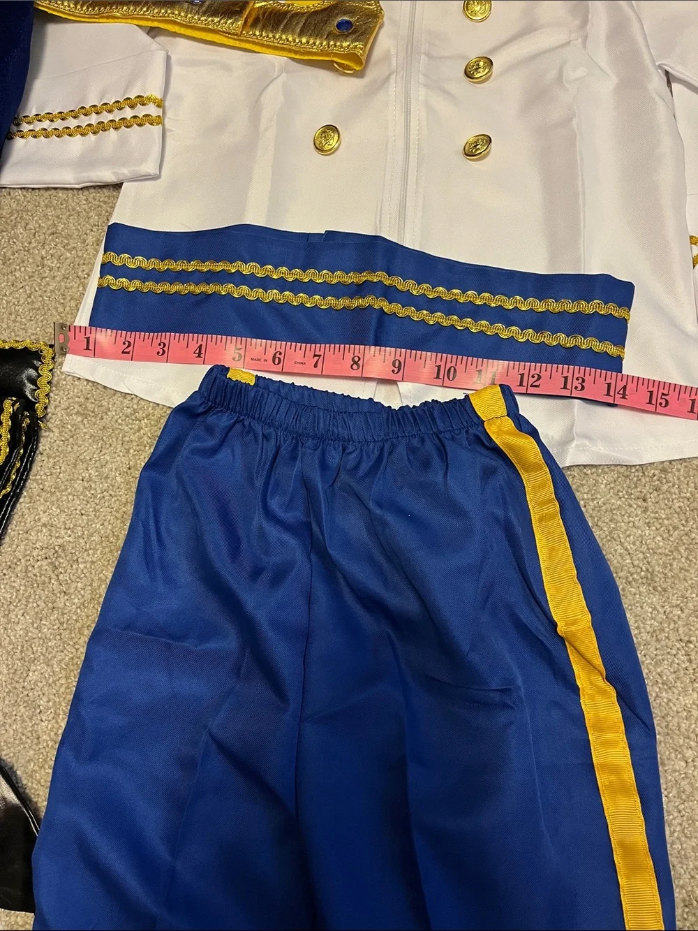 Royal Prince Costume Set in White and Blue - Kids